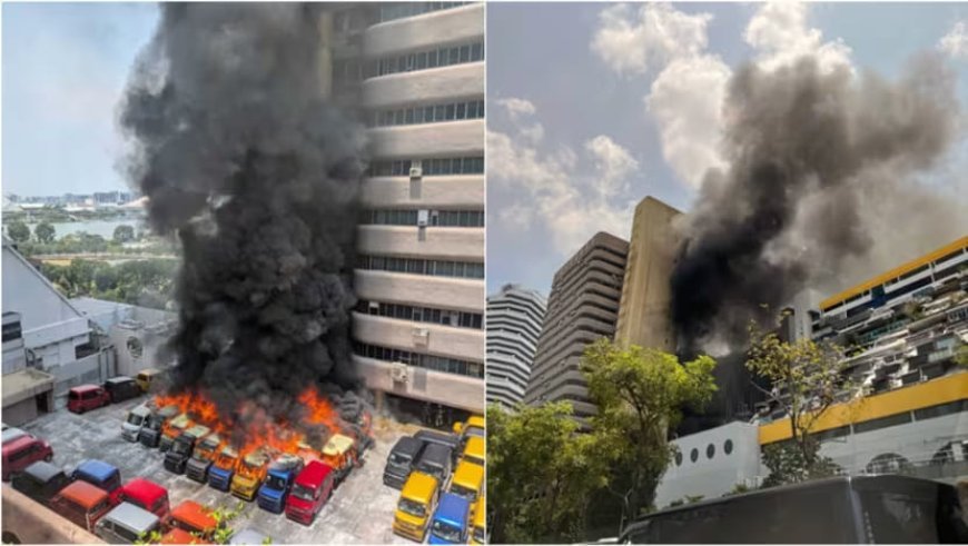 Fire breaks out at Singapore’s Golden Mile Tower